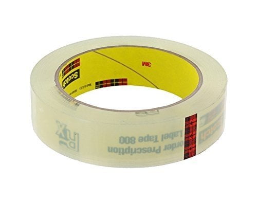 3M Scotch 800 Clear Label 1' Protective Roll