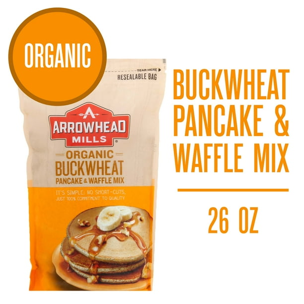Arrowhead Mills Organic Buckwheat Pancake and Waffle Mix, 26 Oz Bag