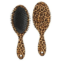 Hair Brush Leopard Print Cushion Base Hair Brushes Touch Paddle Double Sided Pattern Oval Hairbrush