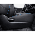 thumbnail image 2 of EKR Custom Fit Chevy Silverado Car Seat Covers for 2014-2018 Silverado 1500 Double/Crew Cab,2015-2019 Silverado 2500/3500 Double/Crew Cab - Full Set,Leather Auto Seat Cushions(Black with Blue Trim), 2 of 6