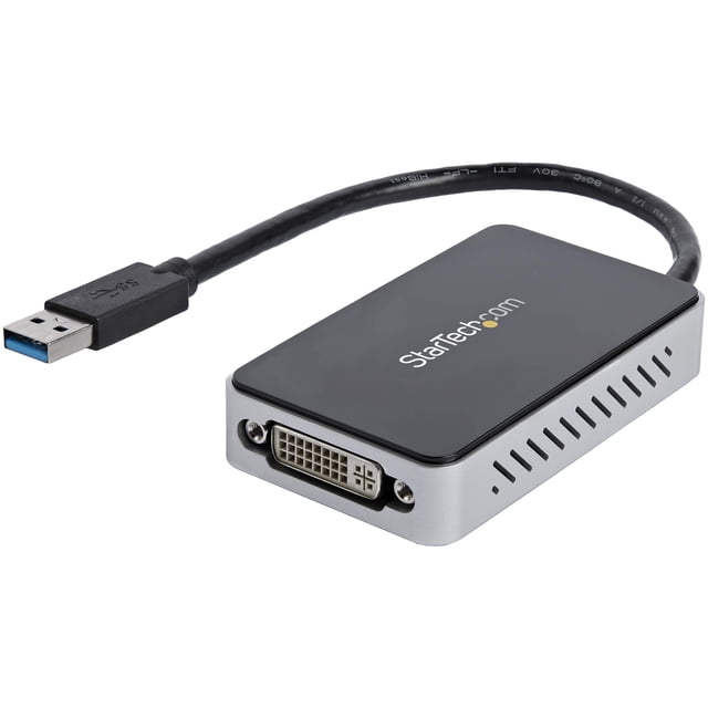 Adaptador USB 3.0 a DVI con hub USB de 1 puerto - 1920x1200