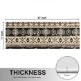 thumbnail image 5 of Kitchen Rugs Sets Of 2,Brown Geometric Triangle Square Pattern Anti Fatigue Kitchen Mat Rugs Non Slip Washable,Decorative Kitchen Floor Mats for Kitchen,Sink,Laundry,17"X47", 5 of 5