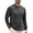 Gray, variant on COOFANDY Men's Long-Sleeve Crewneck T-Shirt with Pocket, Casual Soft Stretch Tee, Casual Cotton Jersey
