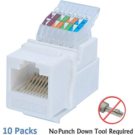 Idc Rj45 Cat6 Cat5e Tool Less No Punch Down Required Gold Plated Keystone Jack 10 Gb Ethernet Cable Patch Panel Canada Idc Rj45 Cat6 Cat5e Tool Less No Punch, Rj45 Modular Jack Wiring Diagram