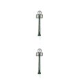thumbnail image 3 of Justharion Platform Clock Lamps DIY Material Miniature Lamppost Station Building Layout Post Street Lights Home Decorations Toys Type6 2Set, 3 of 6