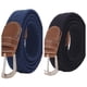thumbnail image 1 of Cinturones de mujer x 2 piezas - Cinturón elástico para mujer, cinturones de mujer para jeans y pantalones, cinturón de lona fino. Cinturón trenzado de lona elástica para mujer - Cinturones de mujer, 1 of 8