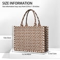 thumbnail image 3 of Large Capacity Tote Bag,Brown Christmas Gingerbread Pattern Handbag Fashion Luxury Tote Bag,15.7"x13"x 5.1" Inches,Laptop Compatible, 3 of 6