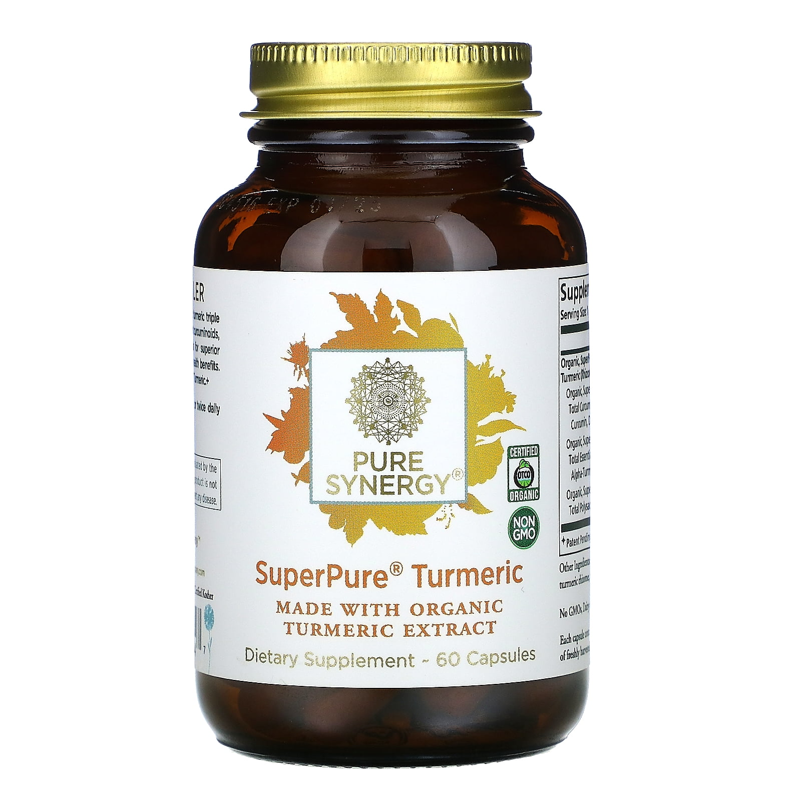 SuperPure Turmeric Extract - 60 Vegetarian Capsules by The Synergy Company