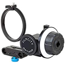 FILMCITY Follow Focus CN 90F with Gear Ring Belt for DSLR Cameras of 46mm to 110mm Lens Diameter Such as