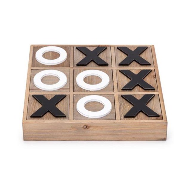 IMAX 90542 Trisha Yearwood Coffee Talk Tic-Tac-Toe Board avec Rangement