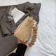 thumbnail image 5 of Bolso Perlas para Mujer Hombro Nube Fruncido Cuero PU Citas (Beige), 5 of 5