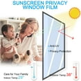 thumbnail image 2 of Vinyl Reflective Window Film Anti UV Insulation Window Film Self-Adhesive Privacy Glass Film, 2 of 7
