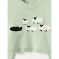 thumbnail image 3 of Round - neck Pullover Sweater with Little Sheep Knit Pattern, 3 of 5