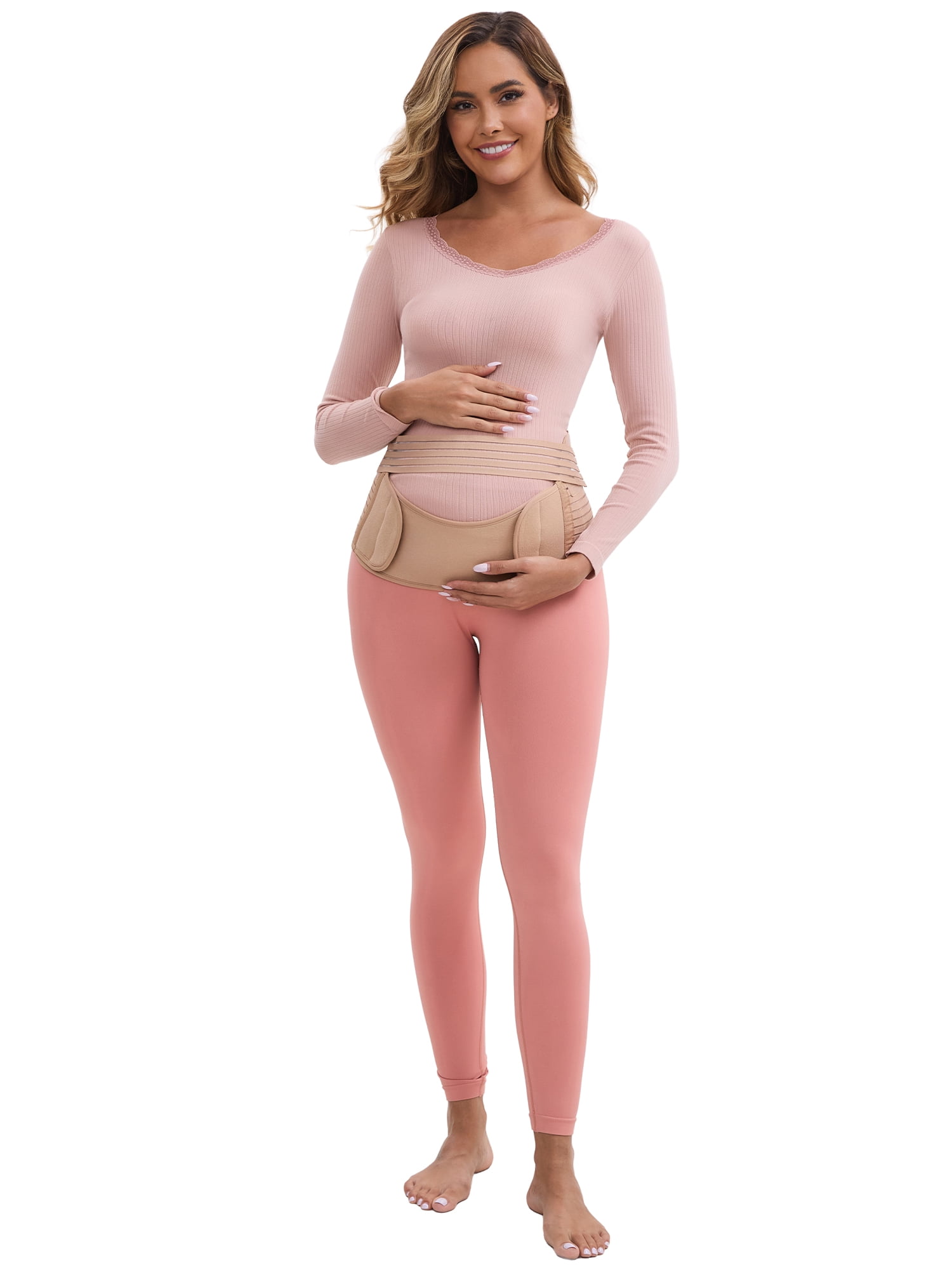 DARING DIVA Women's 3 in 1 Supportive Abdominal Belly Band XXL Beige