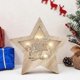 thumbnail image 4 of Adorno colgante navideño de madera con forma de estrella, luz luminosa, para la punta del árbol., 4 of 5