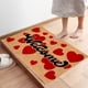 thumbnail image 4 of Valentines's Day Heart-shaped Entrance Mat Romantic Welcome Doormat Non-slipss Rug Suitable For Bathroom And Home Front Door Decoration 23.6x15.7 Inches, 4 of 6
