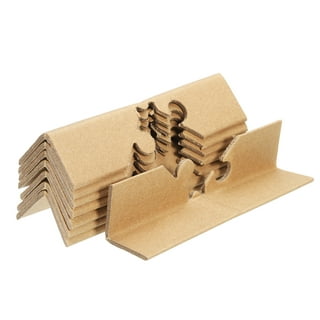 Cardboard Edge Protector 2 x 2 x 24, Pack of 100 V-Board Reinforced Cardboard Corners for Shipping White Kraft Corner Protectors