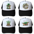 thumbnail image 2 of Disney-Yoda hombres mujeres gorra de béisbol transpirable dibujos animados Yoda ajustable Hip Hop malla hueso gorra deportiva moda de verano hola suerte  unisex, 2 of 2