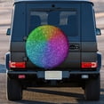 thumbnail image 3 of Kdxio Colorful Glitter for Tire Cover Wheel Protectors Tyre Covers Weatherproof Wheel Covers Universal Fit for Trailer Rv SUV Truck Camper Travel Trailers 14 inch, 3 of 8