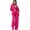 Rose Red M, variant on 2 Pcs/Set Fall Spring Women Shirt Pants Set Long Sleeves Stand Collar Button-down Blouse Elastic Waist Trousers OL Commuting Sport Pantsuit Outfit