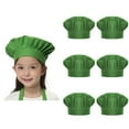 thumbnail image 1 of TOPTIE 6 Pack Chef Hat for Kid & Adult, Cotton Elastic Adjustable Kitchen Cooking Baking Hat, 1 of 7