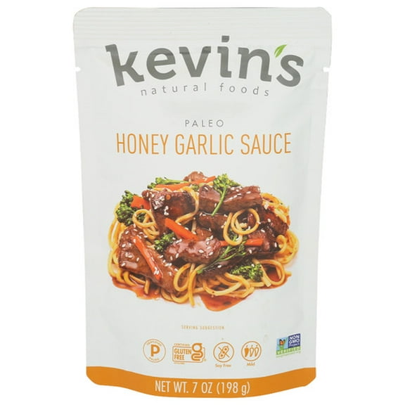 (Pack of 12) Kevins Natural Foods Honey Garlic Sauce 7 oz