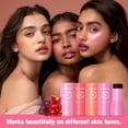 thumbnail image 4 of Jelly Blush Stick 3 In 1 Blush For Cheeks Lips Eyeshadow Moisturizing Contour Cream Long G8b9, 4 of 6