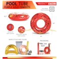 thumbnail image 2 of Anillo inflable de confeti rojo Cota Global con forma de flotador para piscina, 91 cm, 2 of 7