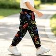 thumbnail image 5 of Spazoro Toddler Boys Sweatpants with Pocket, 100% Cotton Baggy Elastic Drawstring Waist Cute Print Causual Joggers Pants for Sports Multicolor Size 2-3 T, 5 of 6