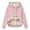 Pink, variant on jsaierl Womens Fleece lined Hoodies Solid Warm Drawstring Sweatshrit Top Long Sleeve Casual Pullover Sweatshirt