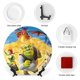 thumbnail image 3 of Shrek Plato decorativo de porcelana fina (bone china), plato decorativo de cerámica para hogar, oficina, soporte de pared, platos decorativos para dormitorio - 6 pulgadas (15 cm), 3 of 6