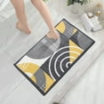 thumbnail image 1 of Esterilla de baño de microfibra - alfombra absorbente antideslizante de 60x40cm para baño y dormitorio, lavable a máquina, patrón geométrico, 1 of 6