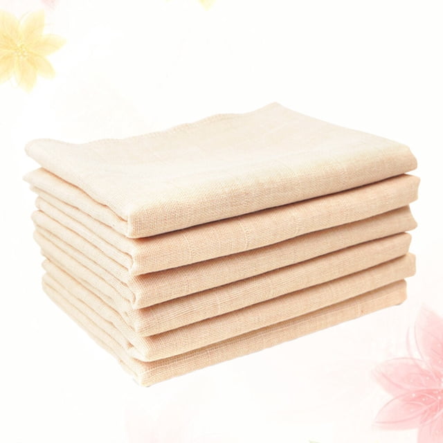 BEADCEST 6 Pcs Double Layer Saliva Towel Cotton Soft for Daily Use