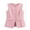 Pink, variant on Xsylife Women’s Button Down Waistcoat Vest Blazer Sleeveless Round Neck Slim Fit Tops Work Office Jacket Dressy Suit Vest