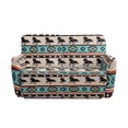 thumbnail image 3 of Xoenoiee Aztec Horse American Tribal Print Recliner Sofa Slipcover with Pockets 6-Piece Stretch Recliner Covers Spandex Fabric 2-Seater Reclining Couch Cover with Elastic Bottom, 3 of 6
