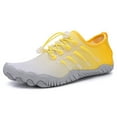 thumbnail image 3 of Aqua Shoes Breathable Diving Sneaker Wading Shoes for Lake Hiking (Yellow 38), 3 of 9