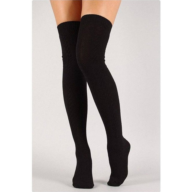 Women's Sexy Gaiters Striped Long Socks 