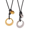 thumbnail image 3 of Oasiva Delicate Alloy Circle Necklace With Intricate Hollow Designs For Fashion Women, 3 of 10