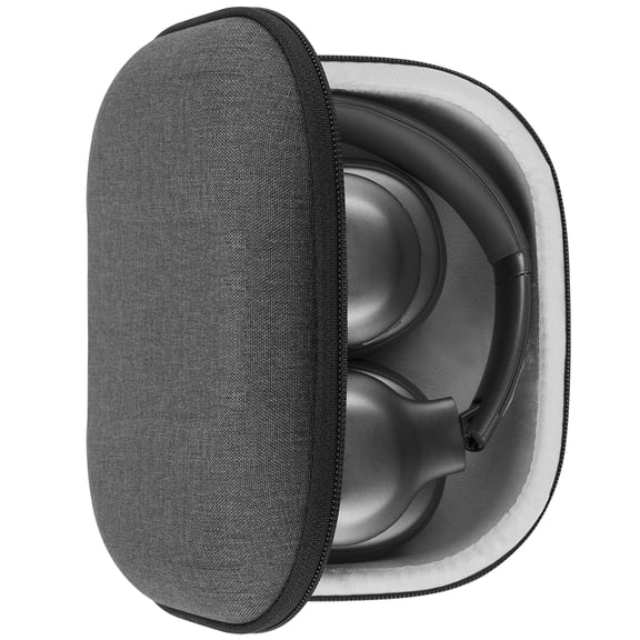Geekria Shield Headphones Case Compatible with JBL TUNE 750/710BT, Tour ONE, Live 770NC, EVEREST 750NC, Replacement Hard Shell Travel Carrying Bag with Cable Storage (Dark Grey)