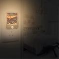 thumbnail image 2 of Yayeee 2-Pack Plug in LED Night Lights with Light Sensors Motion Detectors, Black Sardines Pattern, 2 of 7