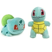 Sarzi 2 Pack Squi-rtle & Bul-basaur Pokemnon Plushies Toys Starter 7" Generation One Stuffed Animals Gift for KidsChristmas Gift