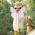thumbnail image 1 of Ailes de Papillon pour Filles Ailes Fairy pour Fêtes à Thème de Carnaval Jeu de Rôle Rose, 1 of 10