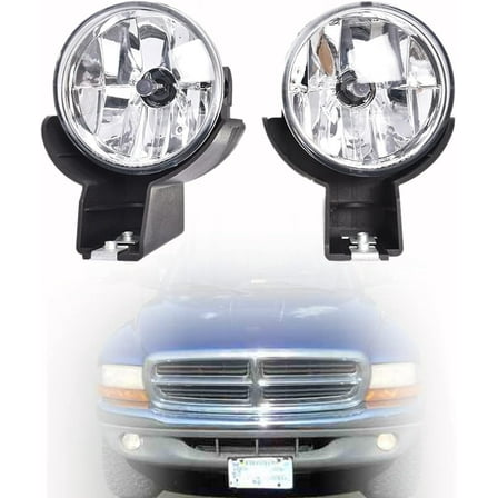 labwork 2Pcs Fog Lights with Bulbs Replacement for 1997-2000 Dakota Pickup Truck 1998-2000 Durango CH2592104 CH2593104