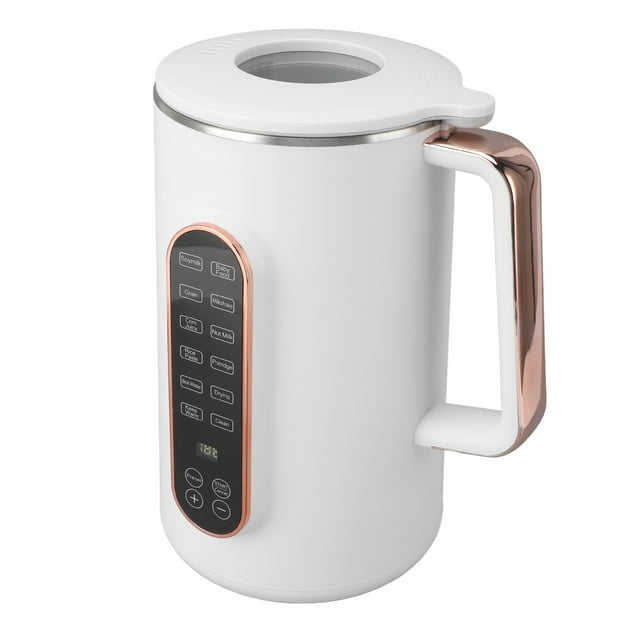 Nut Milk Maker Machine, Almond Milk Machine Countertop Blender with 10 Stainless Steel Lined Blades, Touch Control Soy Milk Maker Machine for Homemade Oat, Chowder, Juice