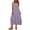 Purple, variant on Midi Dresses for Women Classic Square Neck Sleeveless Beach Dress Flowy A-Line Solid Color Women's Cotton Linen Dresses Breathable Casual Loose Shift Sundress with Pockets 2XL