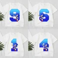 thumbnail image 2 of Camisetas de dibujos animados de Sonic The Hedgehogs para niños, camisetas con números del 1 al 9, camisetas estéticas para niños, camisetas de boutique para niños y niñas, camisetas de feliz cumpleañ, 2 of 5