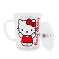 thumbnail image 4 of Taza de cristal Hello Kitty Sanrio Red Outfit con tapa, 400 ml, 4 of 9