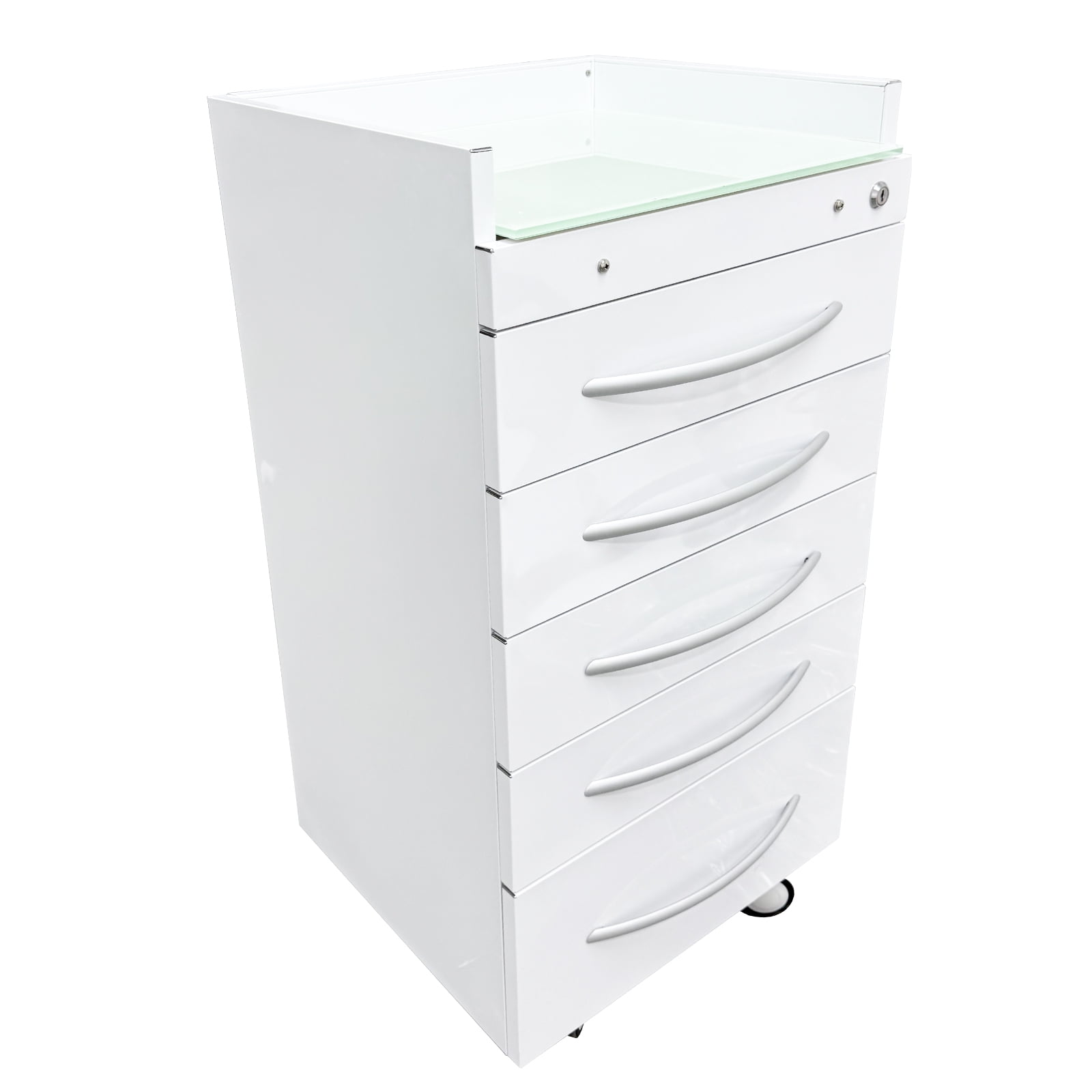 5 Drawers Dental Storage Cabinet Office File Storage Cabinet Moving Side Cabinet Storage Cart
