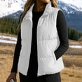 thumbnail image 5 of Yutgune Women's Puffer Vest Stand Collar Zip Up Sleeveless Jacket with Pockets Winter, 5 of 6