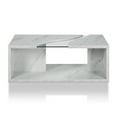 thumbnail image 4 of Furniture of America Falka Faux Marble Storage Coffee Table, White, 4 of 11